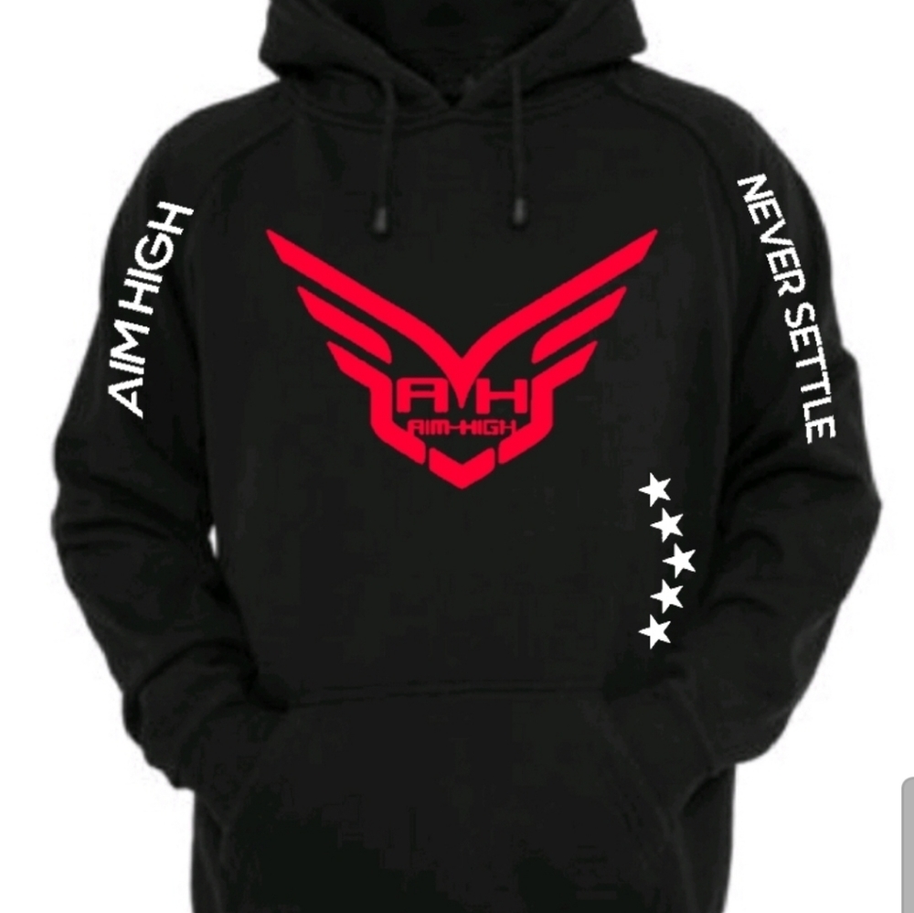 Hoodie AIM HIGH / NEVER SETTLE